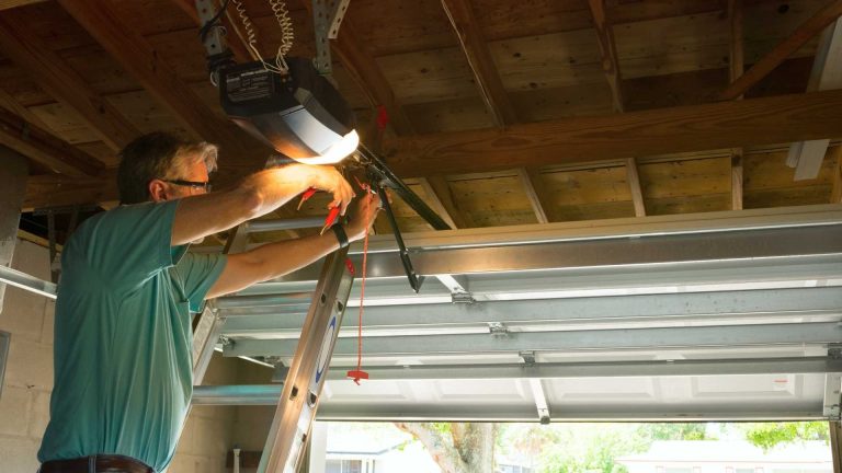 Modern garage door installation