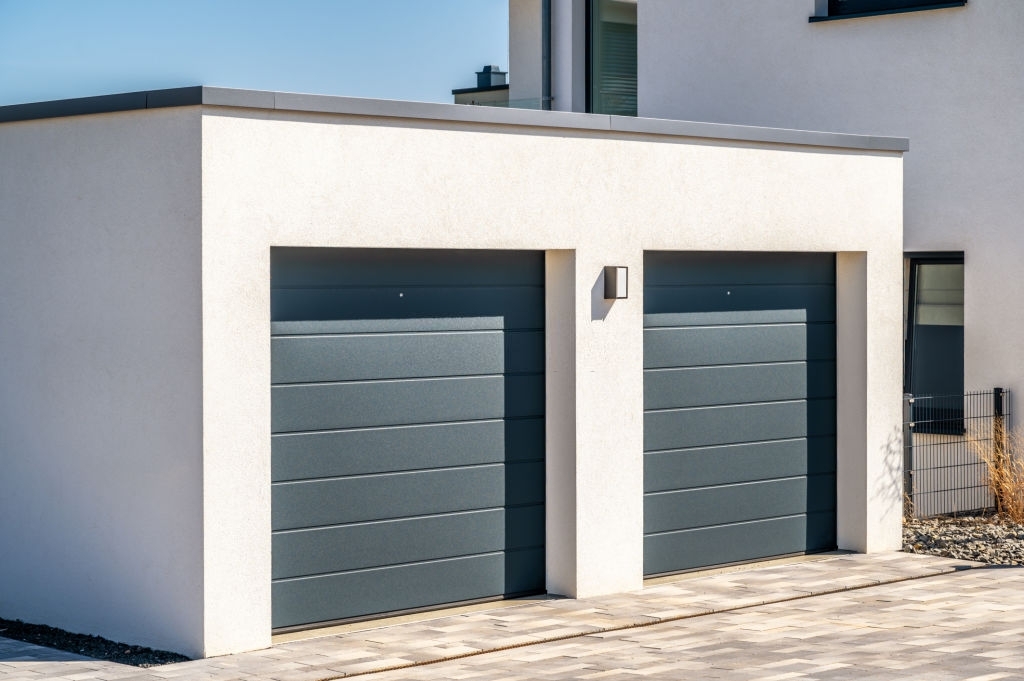 Modern style garage door