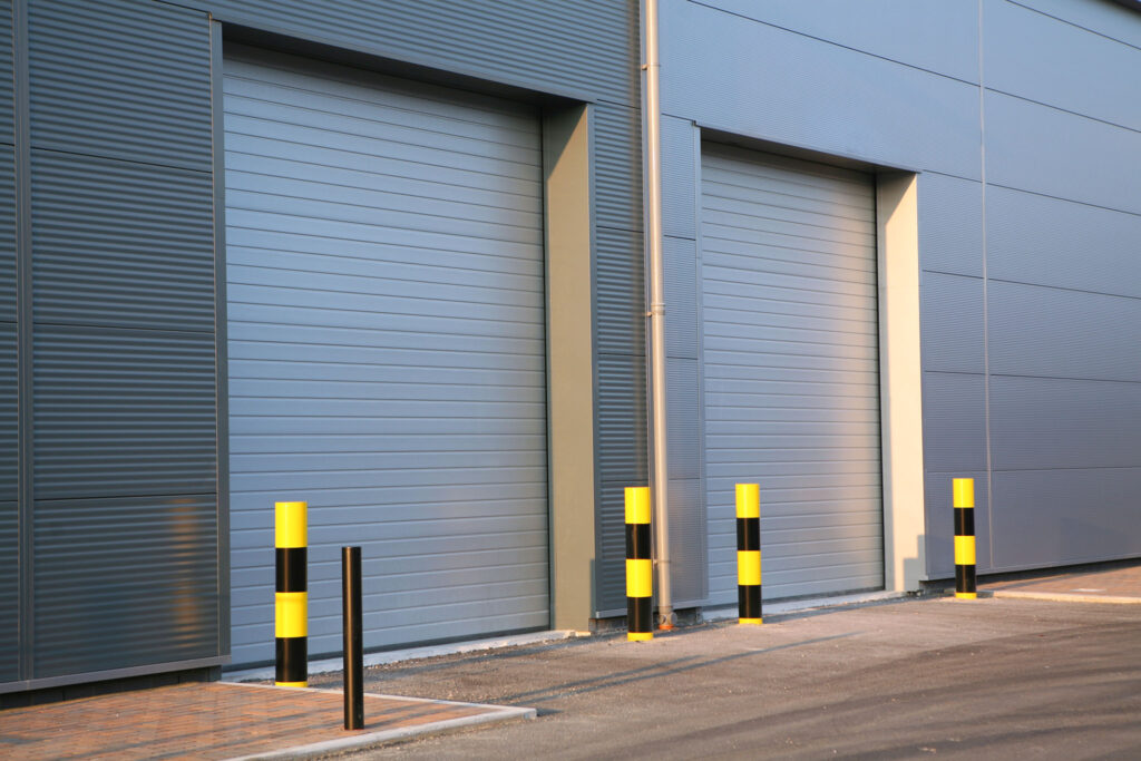 Road side big garage door