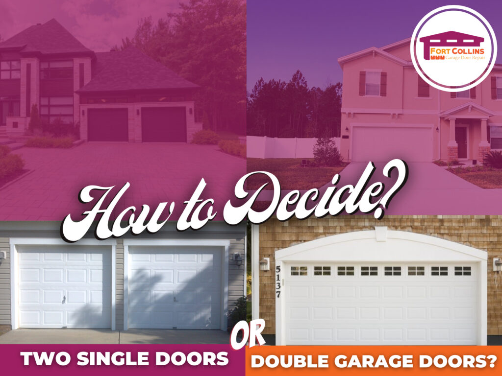 Two single door or double garage door how to decide